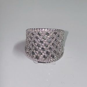 Beautiful CZ & Silver Ring